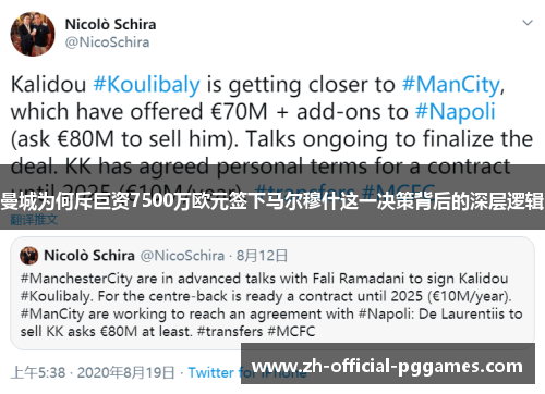 曼城为何斥巨资7500万欧元签下马尔穆什这一决策背后的深层逻辑